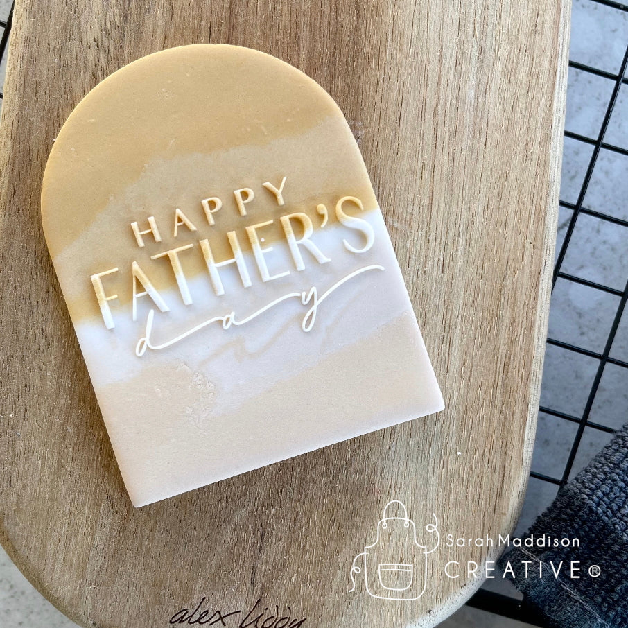 Sarah Maddison Creative - Happy Father's Day Debosser. (Custom Cookie Cutters)