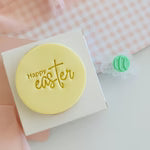 Custom Cookie Cutters - (SweetP) - Happy Easter Text Stamp