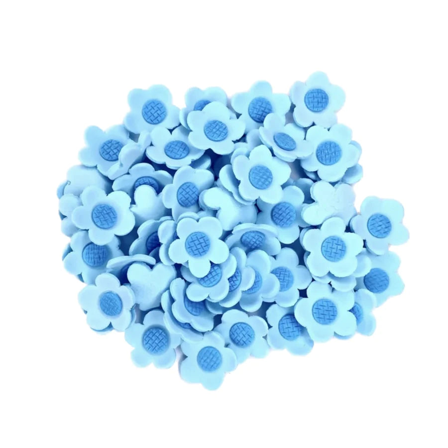 Sugar Decorations - 5 Petal Flower - Blue