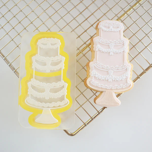 Custom Cookie Cutters Cutter and Debosser Set - Lambeth Cake.