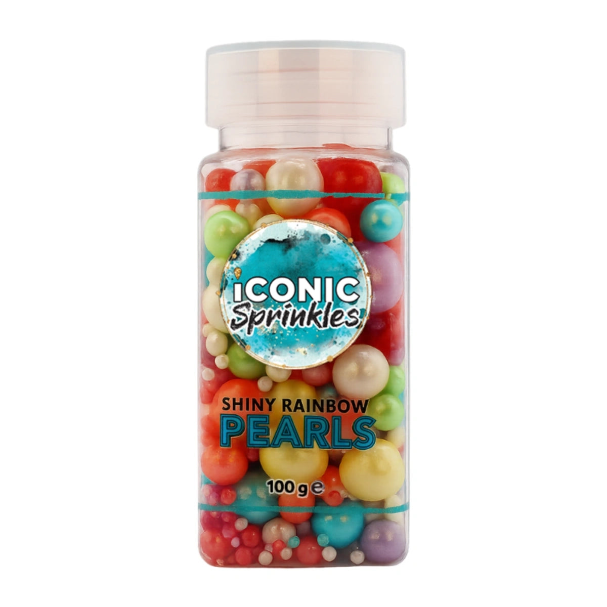 Iconic Mixed Pearl Sprinkles - 100g - Assorted Colours