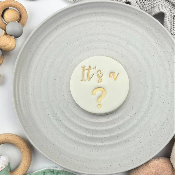 Custom Cookie Cutters Embosser - It's a?. - LAST ONE