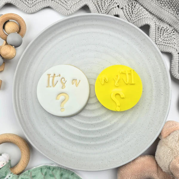 Custom Cookie Cutters Embosser - It's a?. - LAST ONE