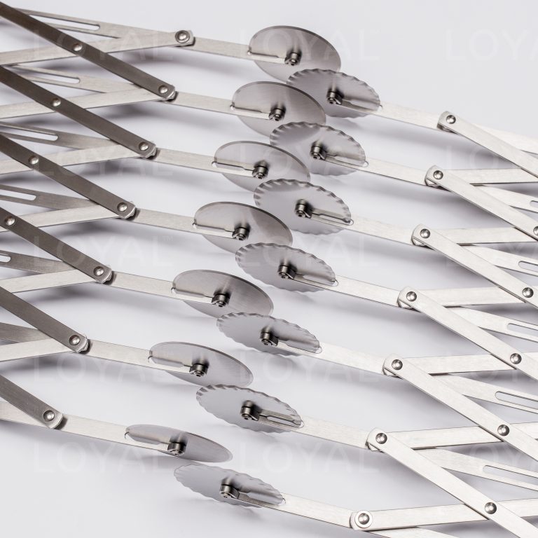 Loyal Expandable Dough Divider / Cutter - Fluted 7 Wheel