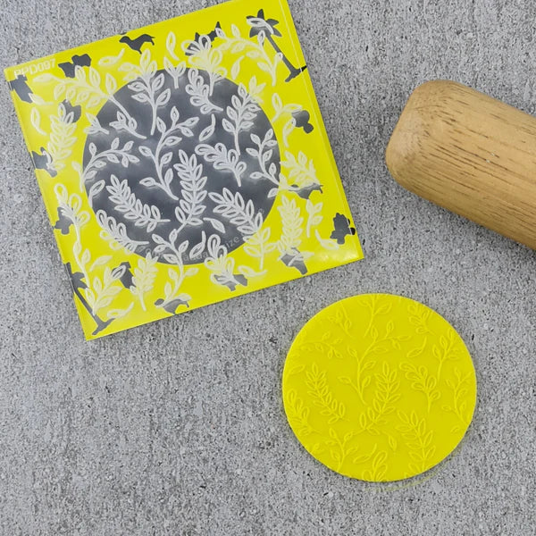 Custom Cookie Cutters - Leaf Collage Pattern Plate.