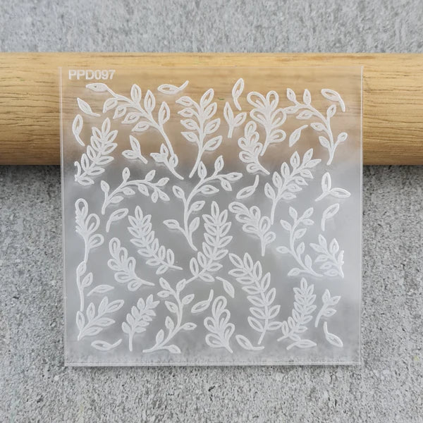 Custom Cookie Cutters - Leaf Collage Pattern Plate.