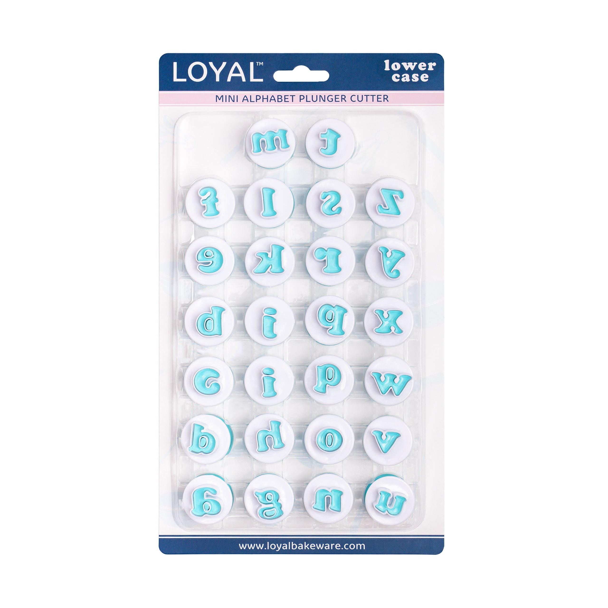 Loyal Mini Alphabet Lowercase Cutters 26PC – Skysies Cakes
