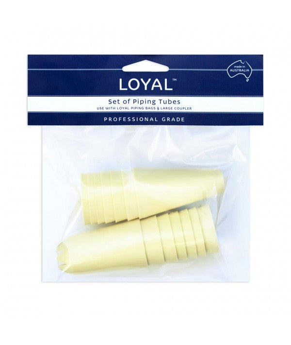 Loyal Plastic Piping Tip Tube Set - Set of 14 Assorted Tips