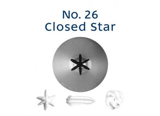 Loyal Piping Tip No. 26 Closed Star