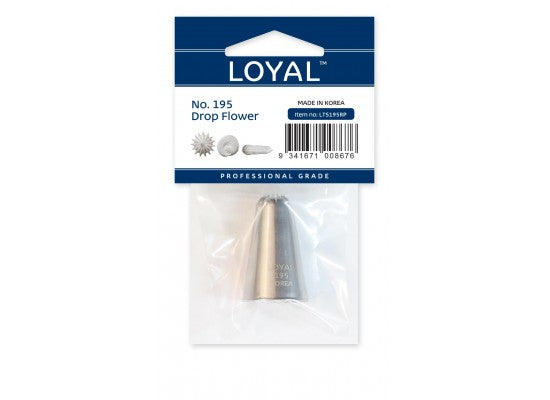 Loyal Piping Tip - 195 Drop Flower Medium