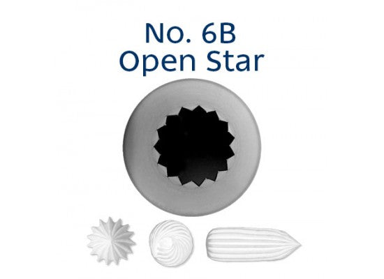 Loyal No. 6B Open Star Piping Tip