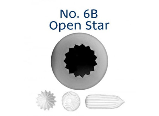 Loyal No. 6B Open Star Piping Tip