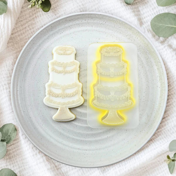 Custom Cookie Cutters Cutter and Debosser Set - Lambeth Cake.