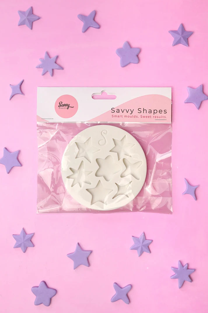 Savvy Shapes - Silicone Mould - Twinkle Stars Large