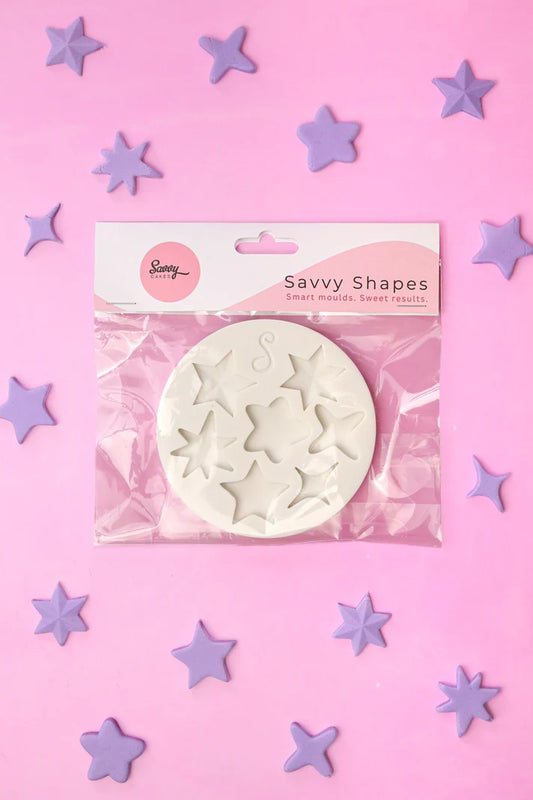 Savvy Shapes - Silicone Mould - Twinkle Stars Large