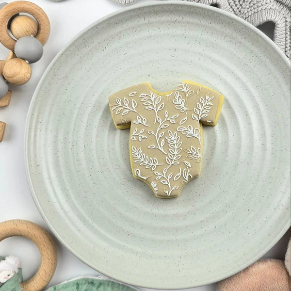 Custom Cookie Cutters - Leaf Collage Pattern Plate.