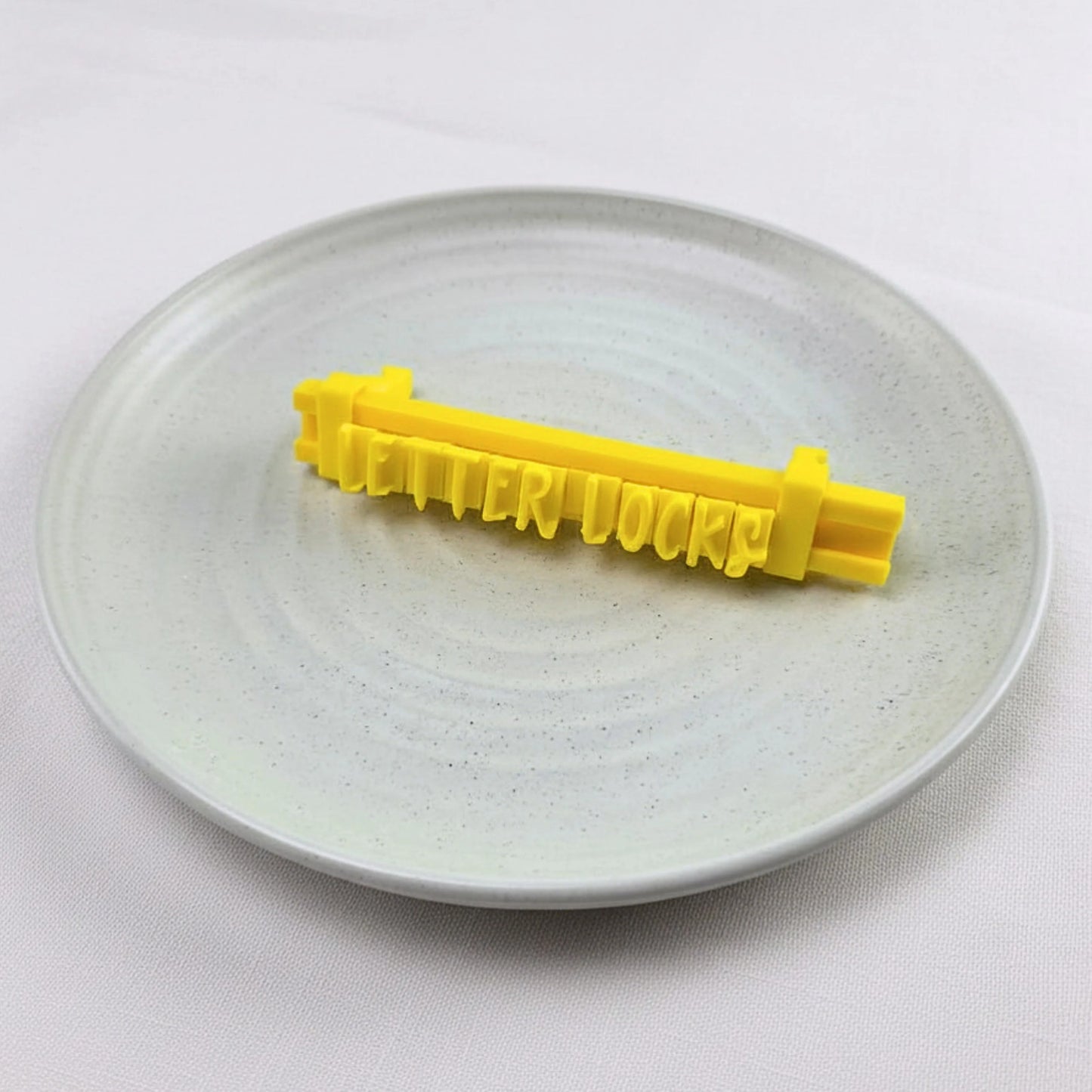 Custom Cookie Cutters Letter Locks.