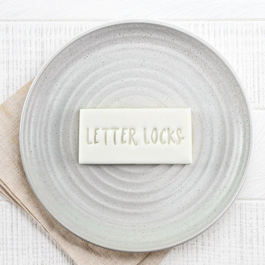 Custom Cookie Cutters Letter Locks.