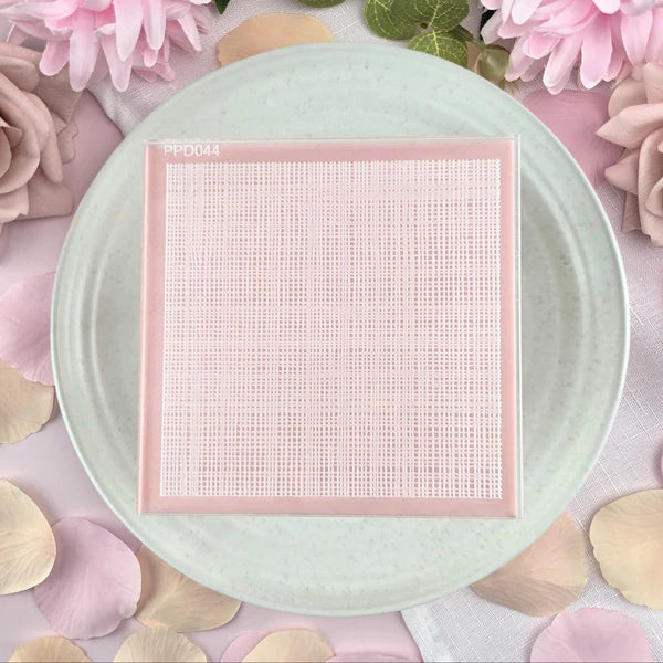 Custom Cookie Cutters - Linen Pattern Plate.