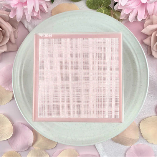 Custom Cookie Cutters - Linen Pattern Plate.