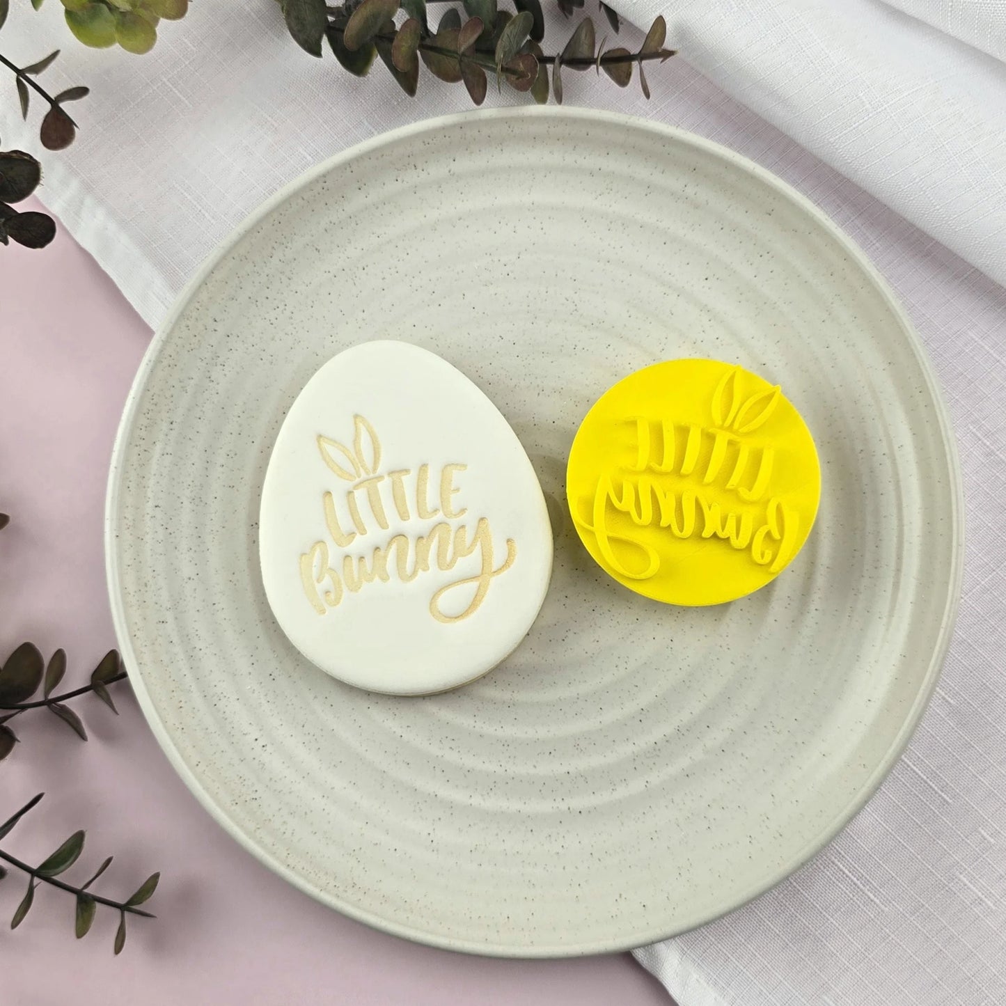 Custom Cookie Cutters Embosser - Little Bunny Small