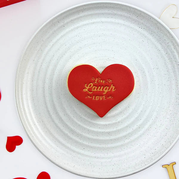 Custom Cookie Cutters Embosser - Live Laugh Love