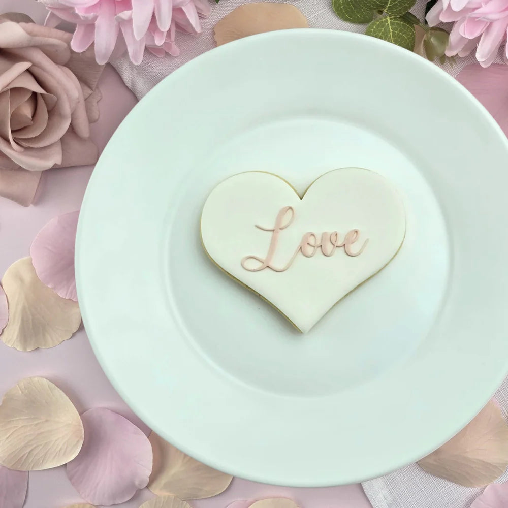 Custom Cookie Cutter Love Debosser