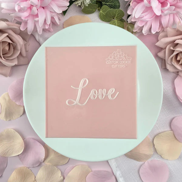 Custom Cookie Cutter Love Debosser