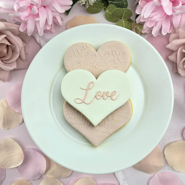Custom Cookie Cutter Love Debosser