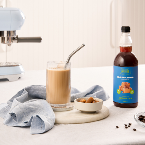 Low Carb Emporium Caramel Flavoured Zero Sugar Coffee Syrup 950g