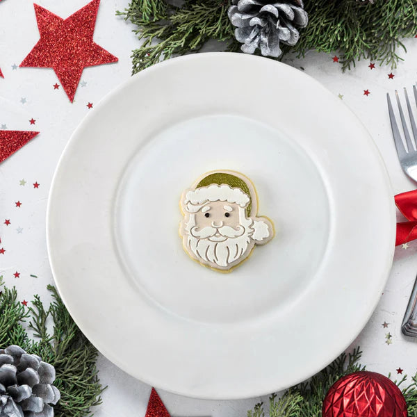 Custom Cookie Cutter - Mini Santa Cutter and Debosser Set.