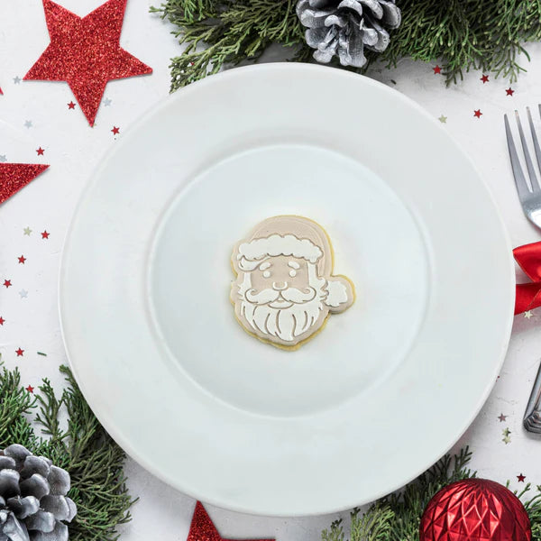 Custom Cookie Cutter - Mini Santa Cutter and Debosser Set.