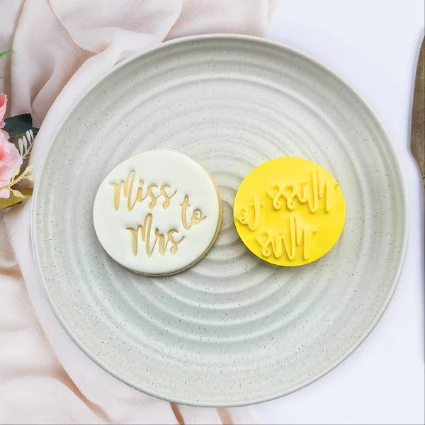 Custom Cookie Cutters Embosser - Miss to Mrs.