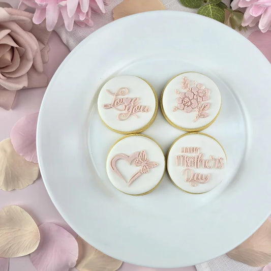 Custom Cookie Cutters Embosser - Mother's Day Mini Debosser.