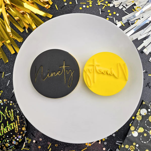 Custom Cookie Cutters Embosser - Ninety.
