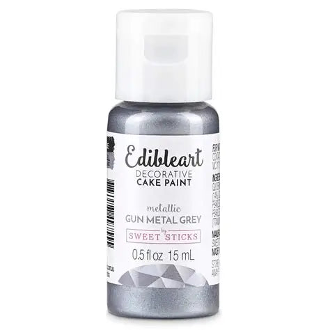 Sweet Sticks Edible Paint - Gun Metal Grey - 15ml