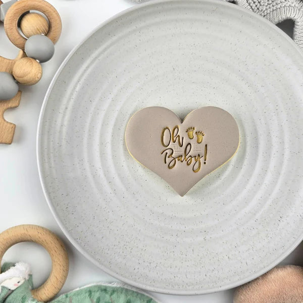 Custom Cookie Cutters Embosser - Oh Baby V2