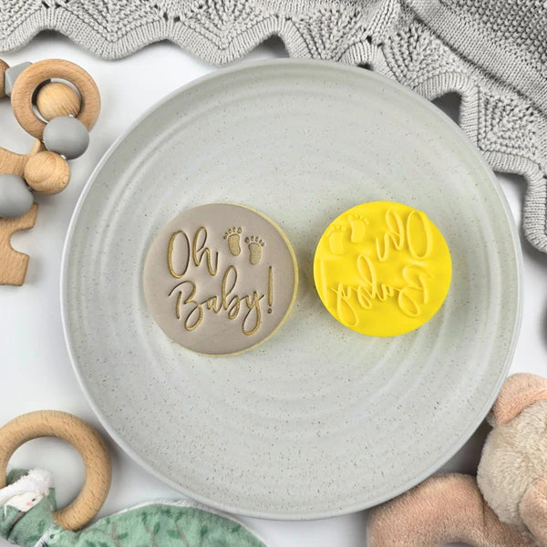 Custom Cookie Cutters Embosser - Oh Baby V2