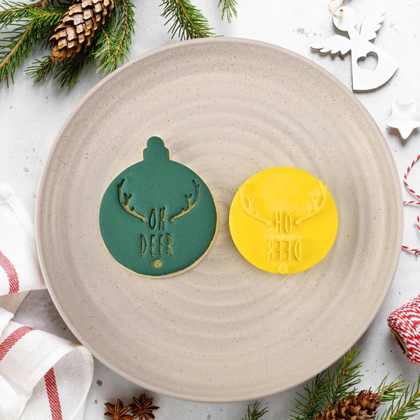 Custom Cookie Cutters Embosser - Oh Deer "LAST ONES".
