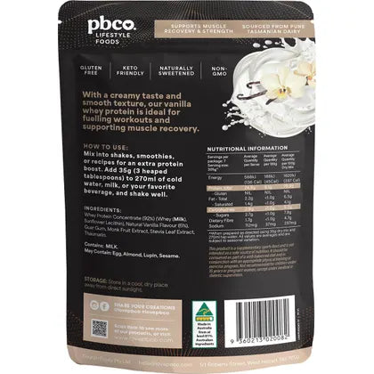 PB CO Whey Protein Concentrate 245g