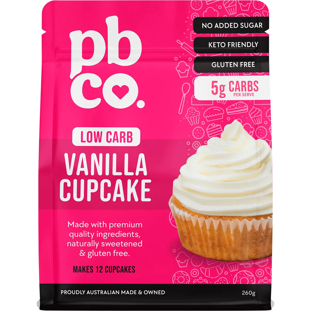 PBCO. Vanilla Cupcake Mix Low Carb 260g
