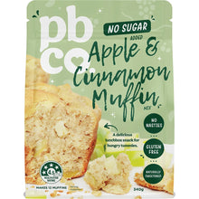PBCO. Apple Cinnamon Muffin Mix No Sugar Added 340g