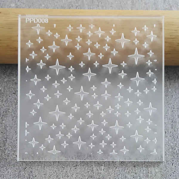 Custom Cookie Cutters - Stary Night Pattern Plate Debosser