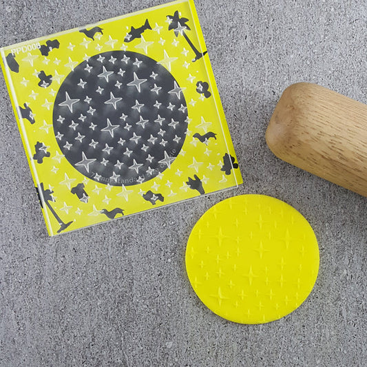 Custom Cookie Cutters - Stary Night Pattern Plate Debosser