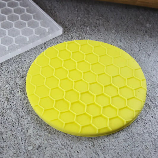 Custom Cookie Cutters -  Honeycomb Pattern Plate Debosser.