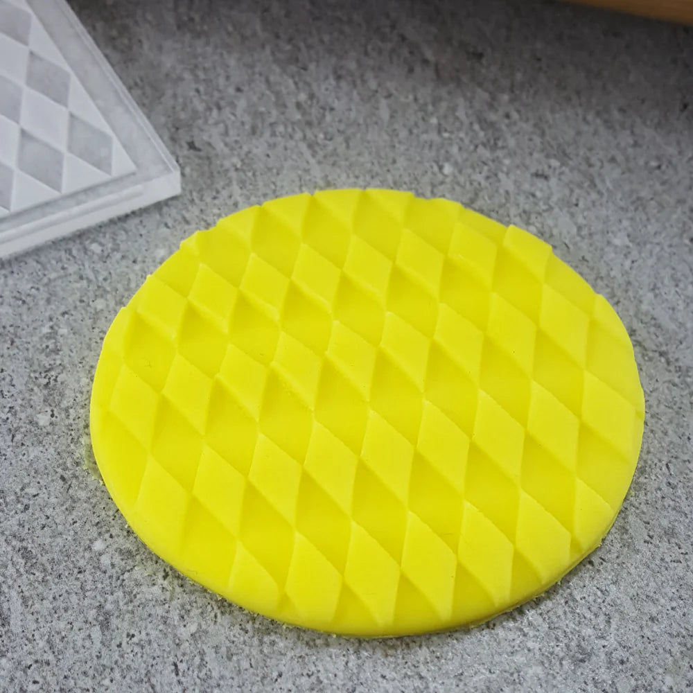 Custom Cookie Cutters - Diamond Pattern Plate Debosser