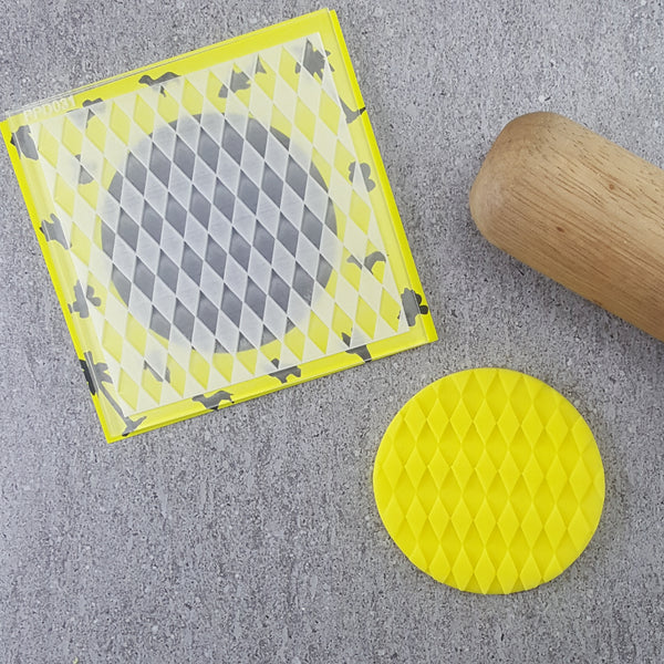 Custom Cookie Cutters - Diamond Pattern Plate Debosser