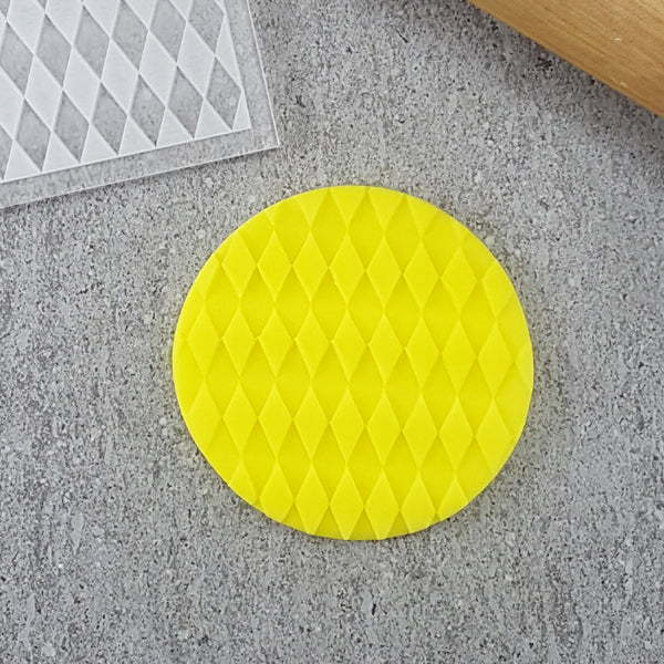 Custom Cookie Cutters - Diamond Pattern Plate Debosser