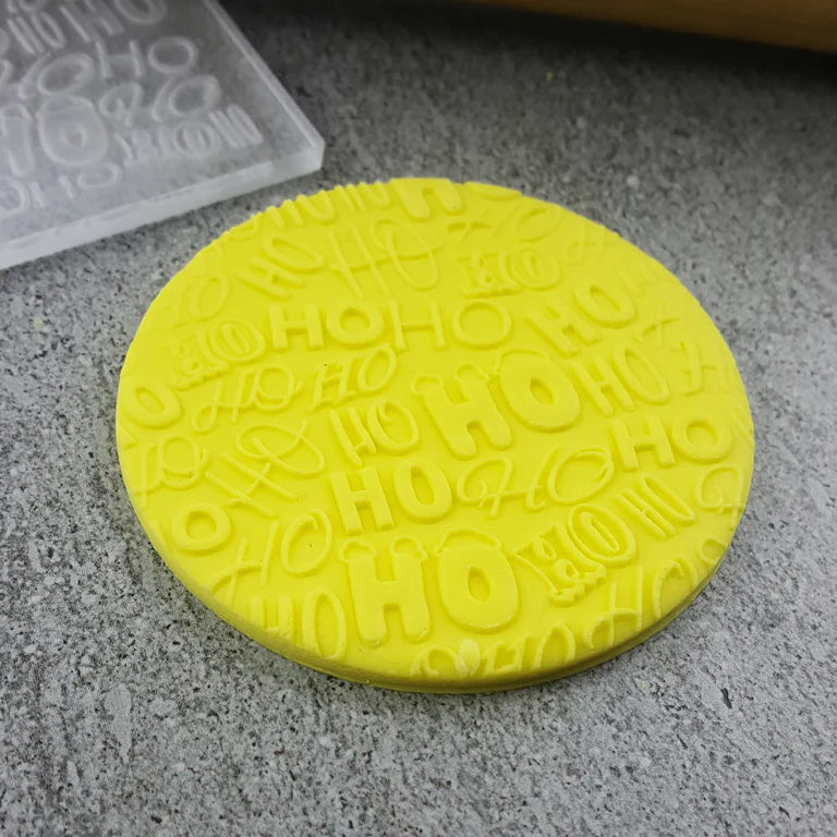 Custom Cookie Cutters - HoHoHo Pattern Plate.