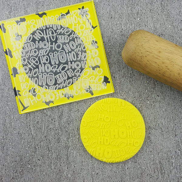 Custom Cookie Cutters - HoHoHo Pattern Plate.